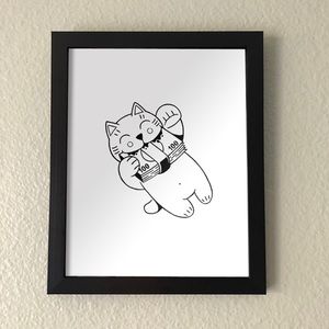 Lucky Cat Wall Art